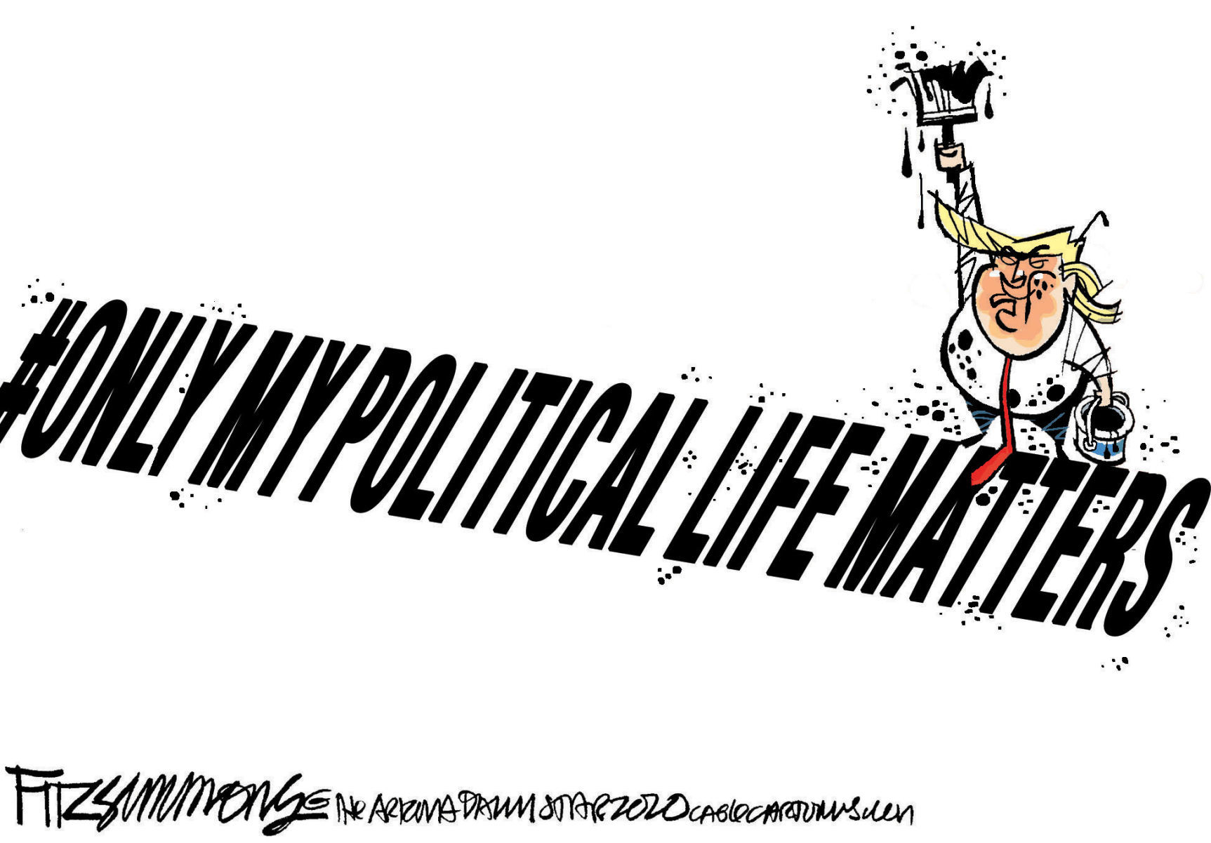 Daily Fitz Cartoon: Whose life matters?